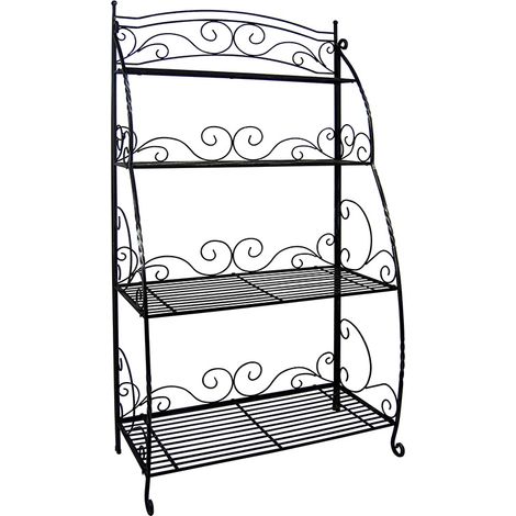 Folding Plant Stand 4 Shelf