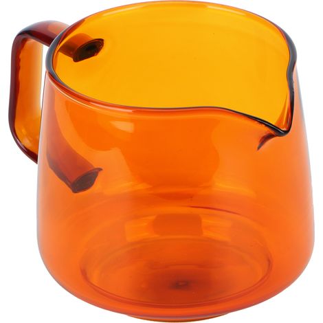 Tasse à café en verre borosilicate de 550ml, idéale pour partager thé, café ou eau - Couleur ambre