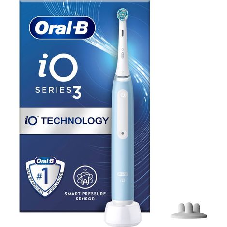 Oral-B iO Series 3 Spazzolino Elettrico Ricaricabile Colore Azzurro (1/4)