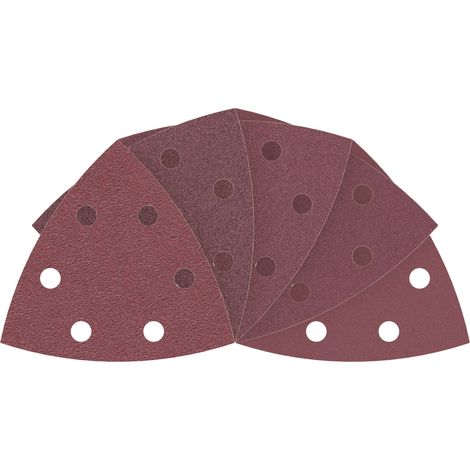 Bosch Accessories 2608607540 Deltaschleifpapier-Set mit Klett, gelocht Körnung (num) 60, 80, 120, 1 (1/5)