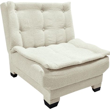 Fauteuil Convertible en Banquette "Raul" 85cm Beige