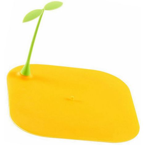 [Rejilla protectora] Alfombrilla antigoteo de silicona, diseño atractivo, a prueba de olores, antideslizante, para cocina y baño, 15 x 15 cm, 40 g (1/5)