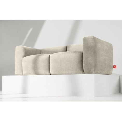 KONSIMO BUFFO Sofa 2 Sitzer mit extrem weicher und bequemer Sitz, ecrufarben (1/5)