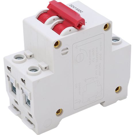 Disjoncteur DC 2P 500V 50A pour Installation Solaire Photovoltaïque (1/5)