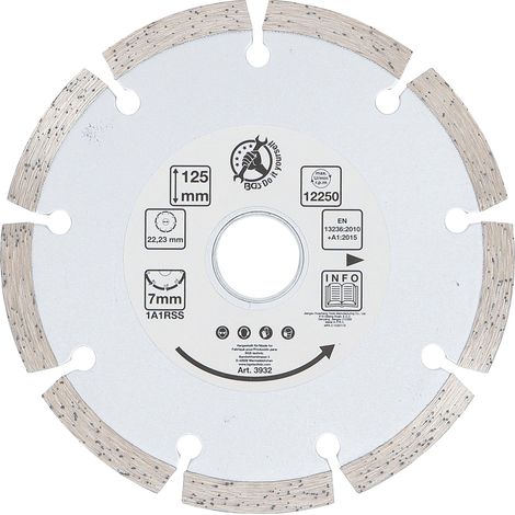 Segment-Trennscheibe  Ø 125 mm (1/3)