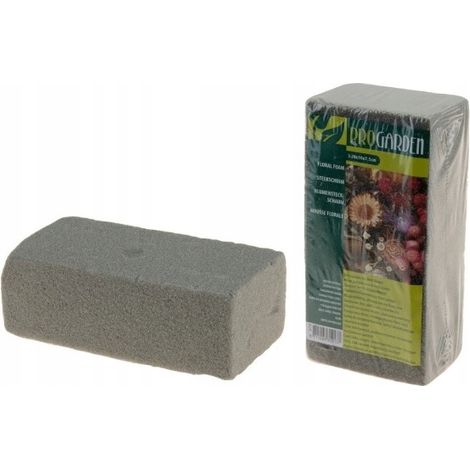 Esponja floral de espuma gris 20x10 cm