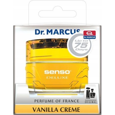 Gel parfumé pour voiture à la vanille dans un pot de 50 ml (1/3)
