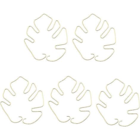 Lot de 5 tuteurs bambou dorés avec pinces pour soutien plantes d'intérieur Monstera, kit stabilisateur végétal. (1/4)