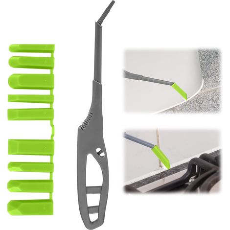 Outils de calfeutrage en silicone 9 en 1, outils de calfeutrage en silicone, outil de lissage en silicone, outil de finition de mastic en silicone, outil d'application en silicone pour petits espaces