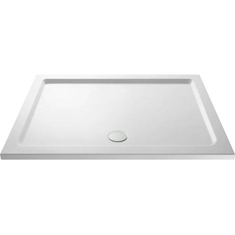 Slim 1700 x 800 Rectangular Stone Resin Shower Tray For Wetroom Enclosure (1/2)
