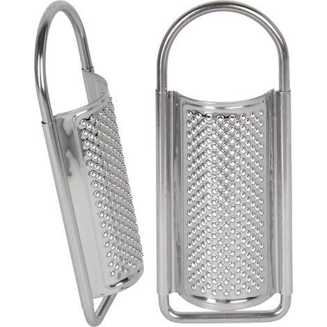 wenco Râpe à muscade en acier inoxydable de 15 cm, argentée, parfaite pour râper finement la muscade, la cannelle et les épices. Durable, passe au lave-vaisselle, économise de l'espace, idéale pour (1/5)