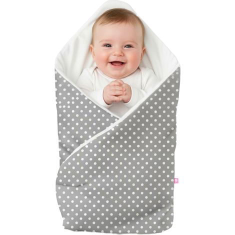 Fascia porta bebè 75x75cm - grigio papavero (1/5)