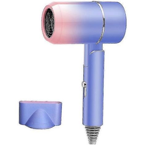 Sèche-cheveux à dégradé bleu, thermostat intégré, sèche-cheveux chaud/froid, sèche-cheveux silencieux