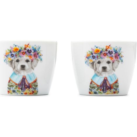 Mikasa - Set di 2 ciotole per cuccioli, diametro 5 x altezza 4 cm
