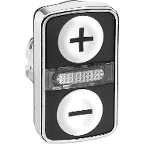 CAB PULS Doppel-LED-Leuchte, weiß und schwarz, IP66, 220V, 20W, 4000K.
