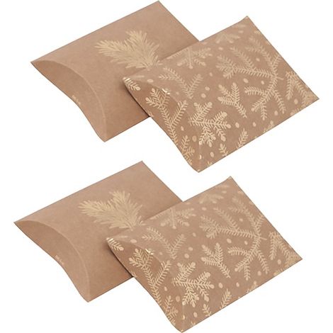 Cajas decorativas de cartón con diseño de pino, 10x11cm, 4 unidades. (1/2)