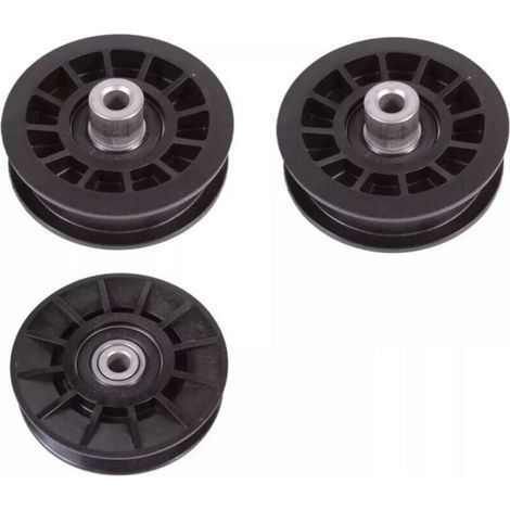 Jeu de 3 pièces pour Husqvarna, 2 poulies de renvoi en V 532194326 et 1 jeu de poulies lisses 532194327 (1/4)