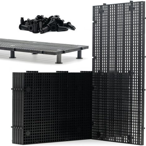6-Piece Aquarium Grid, 36 PVC Plastic Supports, Modular Divider for DIY Aquascaping Filtration (1/5)