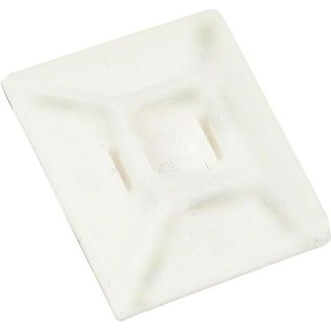Socle de colle pour attache-cable 28 x 28 mm couleur : nature emballage : 100 pcs (1/2)