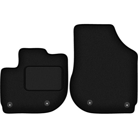 Alfombrillas delanteras para Honda Jazz V Hybrid (2020-), color negro.