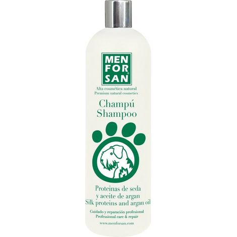 MENFORSAN Champú proteinas de seda y aceite de argan 1 l para perros
