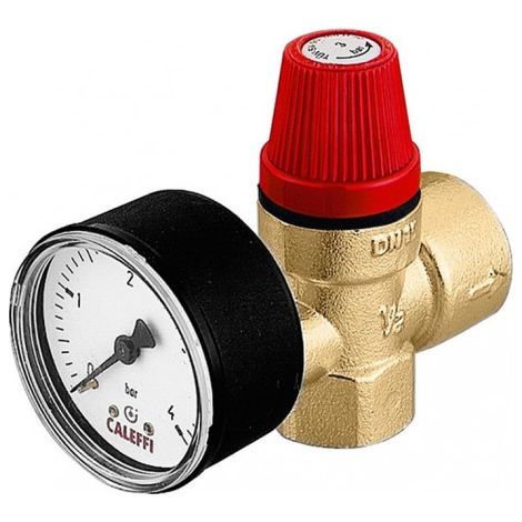 Soupape de sécurité à membrane 1/2 pouce m Manometer 3.0 bar