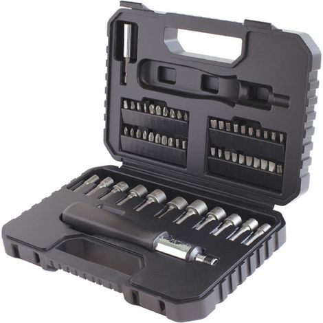 BLACK & DECKER Coffret d'outils de perçage et vissage 53 pieces (1/2)