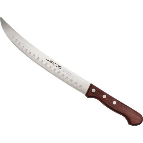 cuchillo carnicero curvo mango madera 25 cm atlantico 260700 (1/3)