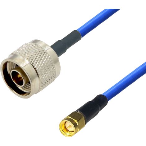 Cavo di collegamento con connettore N/SMA RG402, lunghezza 20 cm.