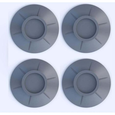 4 Pièces Tapis Anti Vibration Machine Laver, Lave Linge Anti Vibration, Coussinets Pieds de Machine Laver, Sèche Linge Caoutchouc Coussinets, pour Lave Linge Sèche Linge Anti Vibrant (gris)