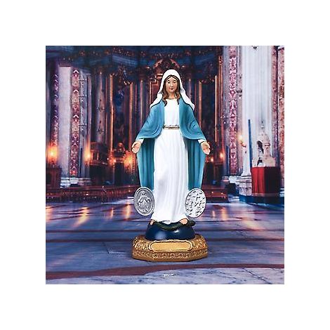 Figurine de la Vierge Marie, travail délicat avec peinture (1/5)