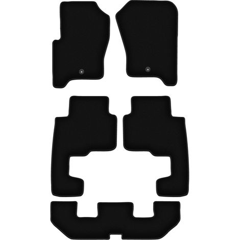 Alfombrillas básicas de terciopelo negro para: Land Rover Discovery III SUV de 7 plazas (2004-2009) (1/5)