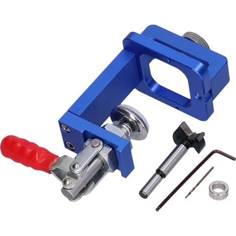 35mm Hinge Punch Locator Aluminium Alloy Woodworking Drilling Guide Hole Opener Boring Jig (1/5)