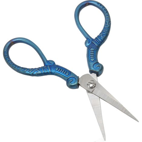 Petits ciseaux à broder, ciseaux de loisirs créatifs en acier inoxydable, ciseaux à point de croix pour le bricolage, adaptés aux travaux d'aiguille et à la couture. (1/5)