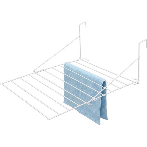 Trocknergestell für Balkon und Heizung 73 x 58 cm platzsparender Wäscheständer zum Einhängen klappbar 5 m Trockenlänge Metall
