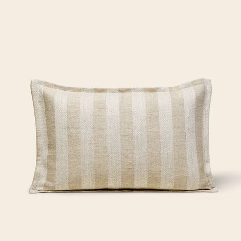 Housse de coussin en Jacquard de rayures  FABBIO (1/4)