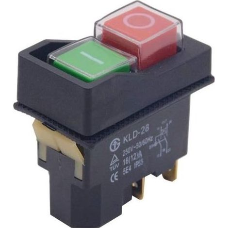 Switch magnetic waterproof 16HAS 250V – Function autobloquante – For machines to wood – Installation secure (1/5)