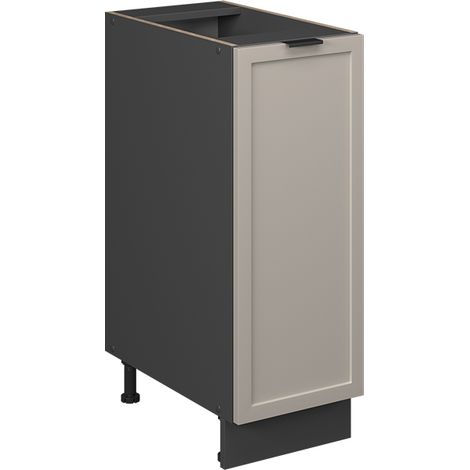 Armadio cucina dispensa alto Fame-Line, GrigioBeige, 30 cm senza piano di lavoro, Vicco