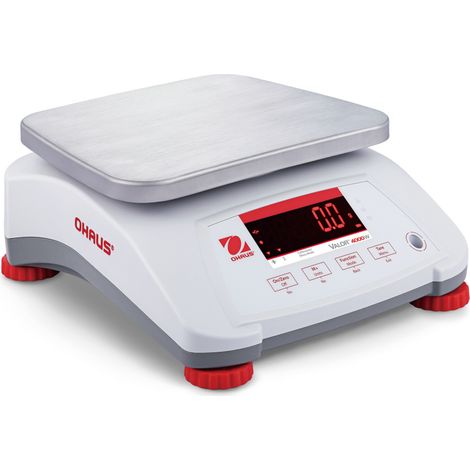 Balance VALOR 4000 avec légalisation pour cuisine, restauration, étanche IP68 LED 3Kg/1g - OHAUS V41PWE3T-M (1/5)
