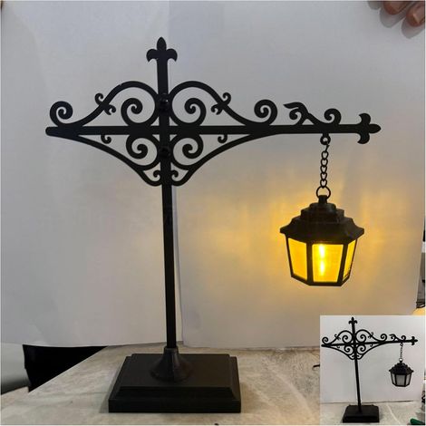 Lampe de bibliothèque vintage, éclairage décoratif LED pour étagère avec socle, lampe d'angle de lecture confortable pour étagère et maison (1/5)