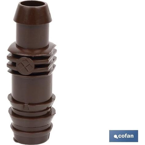 Connecteur CTR Ø16 mm marron, résistant aux chocs et aux rayures pour une irrigation efficace