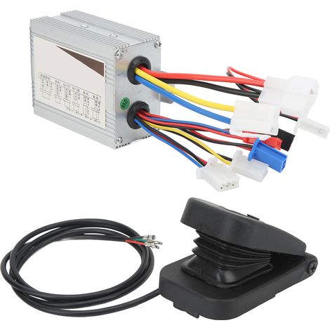 Contrôleur de vitesse à balais DC24V 500W avec kit de pédale d'accélérateur pour vélo/scooter électrique (1/5)