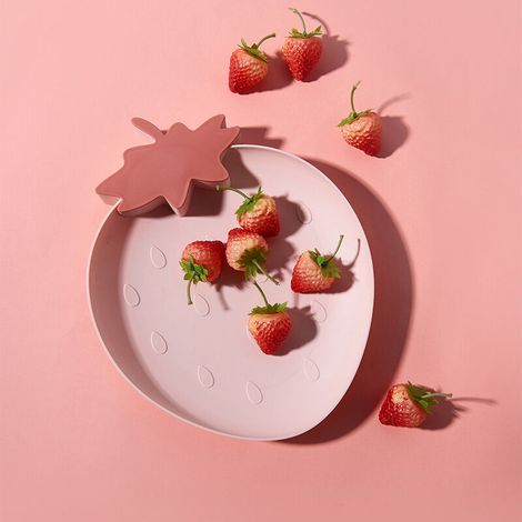 Fraise En Plastique Plateau Snack Assiette Cuisine Bol En Plastique Fruits Dessert Maison Salade Bol Assiette De Fête (1/4)