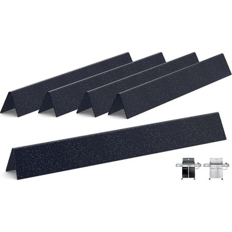5 Barres Flavorizer,Acier émaillé porcelaine,62,2 cm,Compatible Weber Genesis 310 320,Grill extérieur