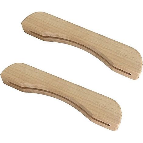 Poignées en bois isolantes et résistantes à la chaleur pour casseroles, poêles à griller et sauces. (1/5)