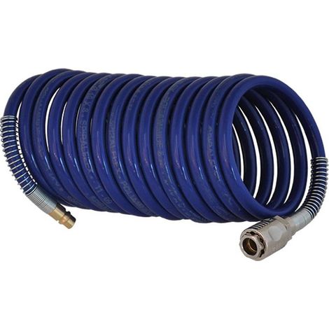 TUBO A SPIRALE IN NYLON RACCORDATO 8 x 10 - mt 15