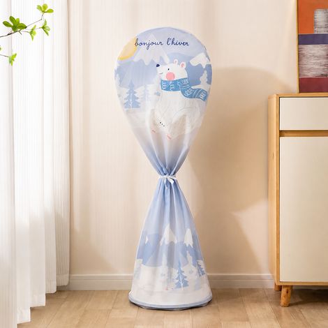 Housse de protection pour ventilateur sur pied modèle long motif ours polaire réf 3039 150 g – Livraison gratuite