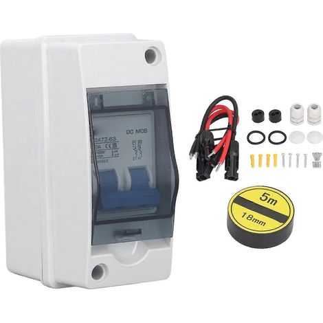 DC-Trennschalter 10A IP65 wasserdichter Miniatur-Leistungsschalter für netzgekoppelte Solaranlagen