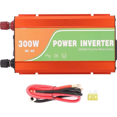 Onduleur solaire voiture 300W haute fréquence, onde sinusoïdale pure, tension de sortie 110V, entrée 12V (1/5)