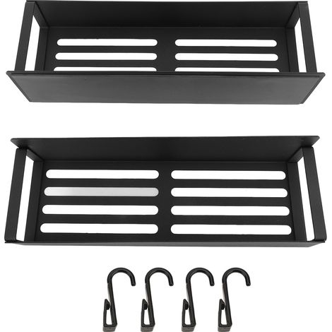 Étagère de rangement latérale pour réfrigérateur, étagère de cuisine magnétique en fer, ensemble de 2 pièces pour épices murales (1/5)